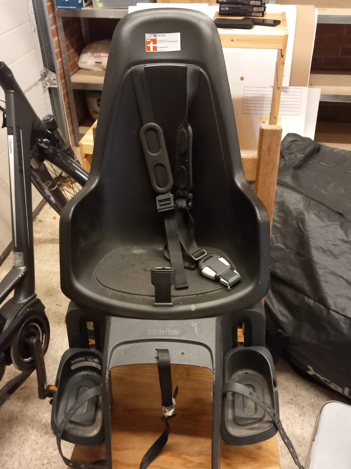Bobike GO Fietsstoeltjes (Achterzitje Maxi & Voorzitje Mini), Ophalen of Verzenden, Gebruikt, Voorzitje