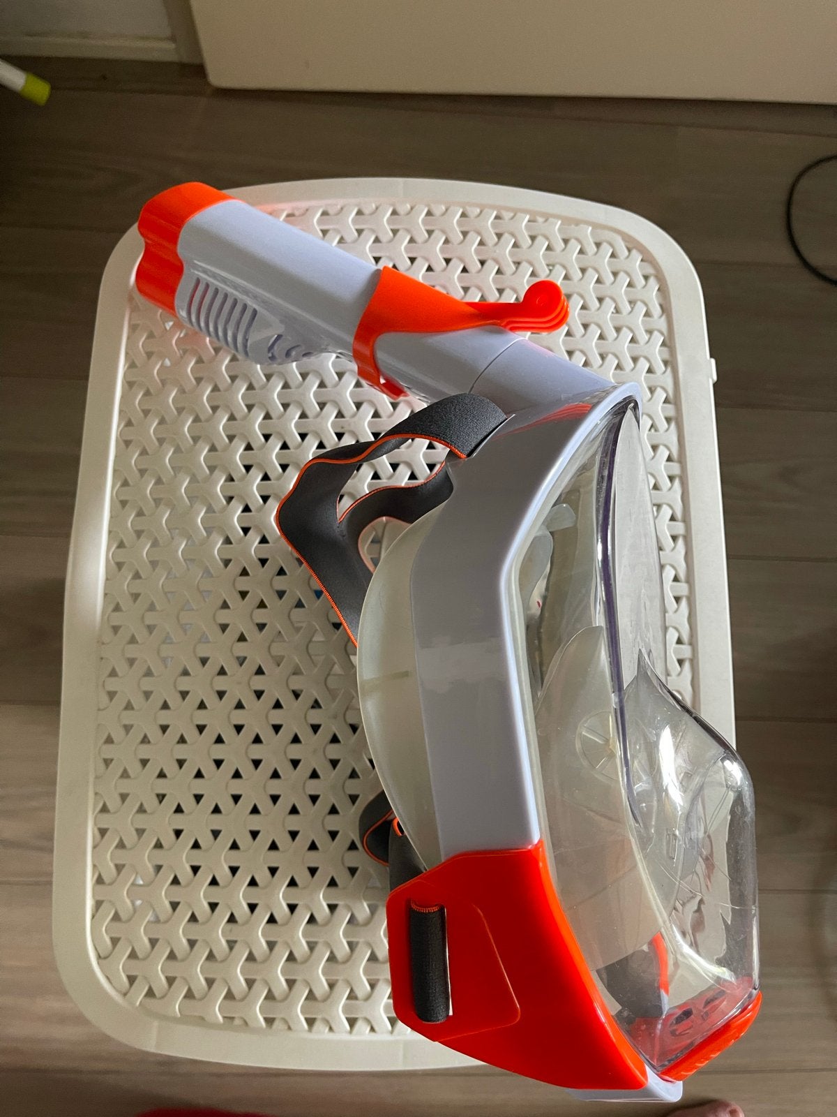 Snorkelmasker met luchtpijp - Ideaal voor kinderen (S/M), Watersport en Boten, Ophalen of Verzenden, Zo goed als nieuw, Snorkelmasker