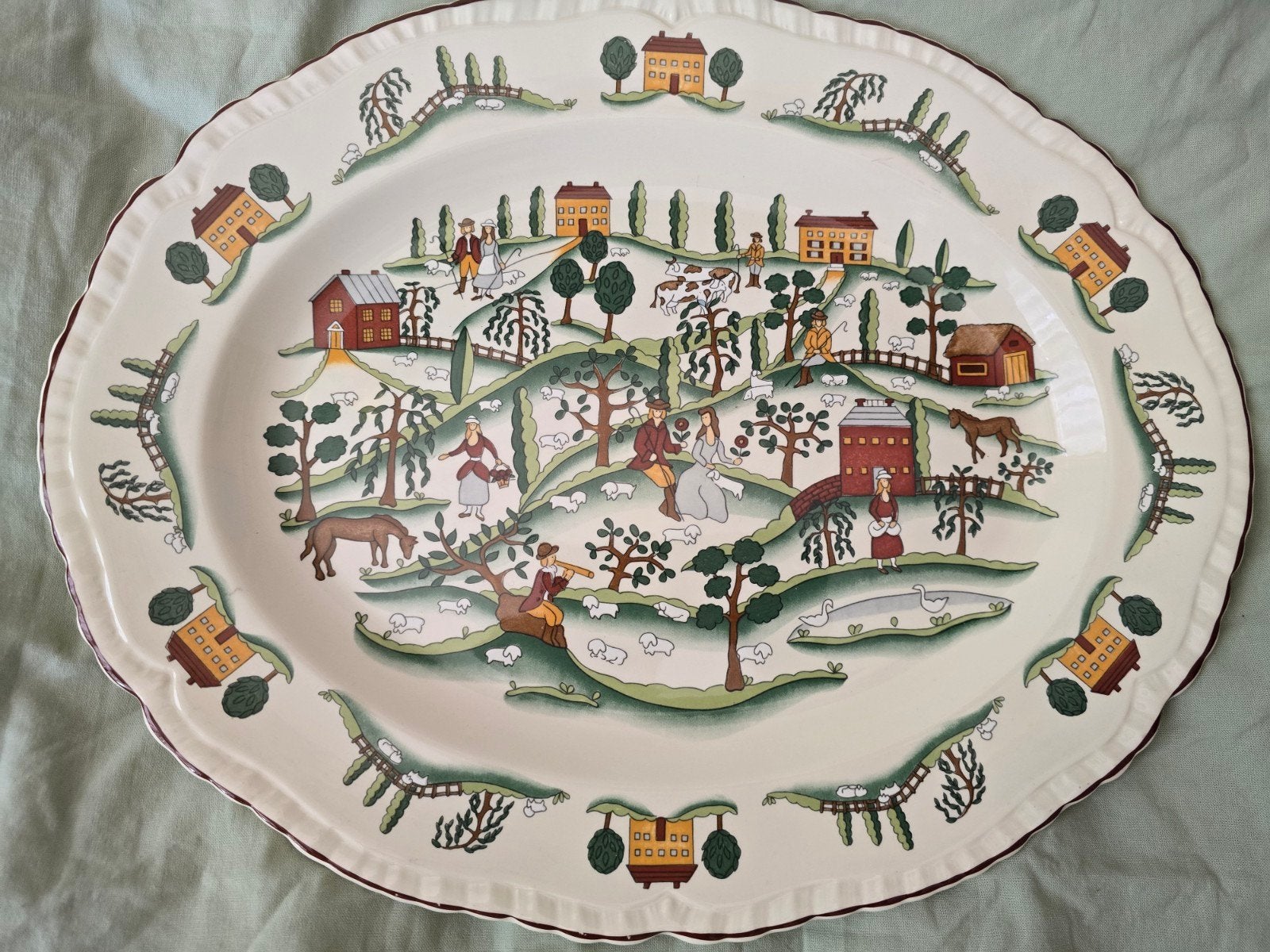 mason ironstone Country lane schaal, Ophalen of Verzenden