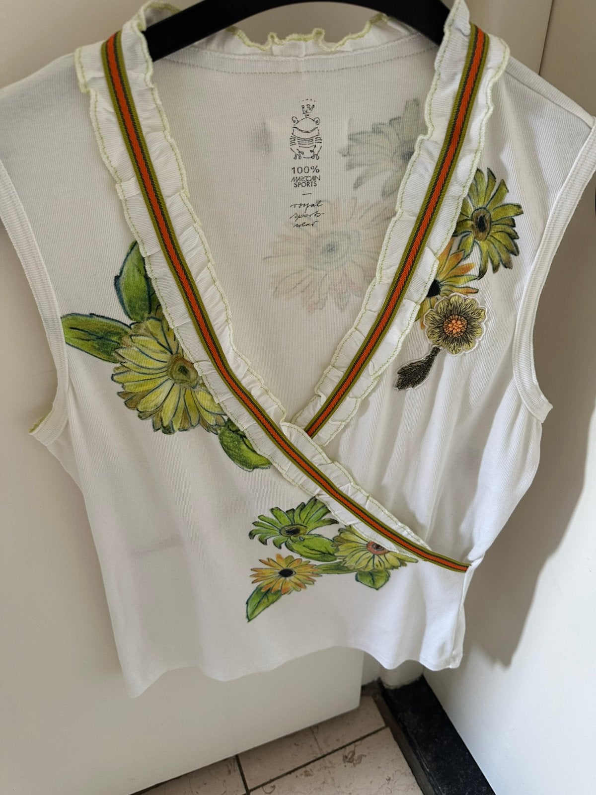 Marccain sports top maat 5, Verzenden, Zo goed als nieuw, Wit, Zonder mouw