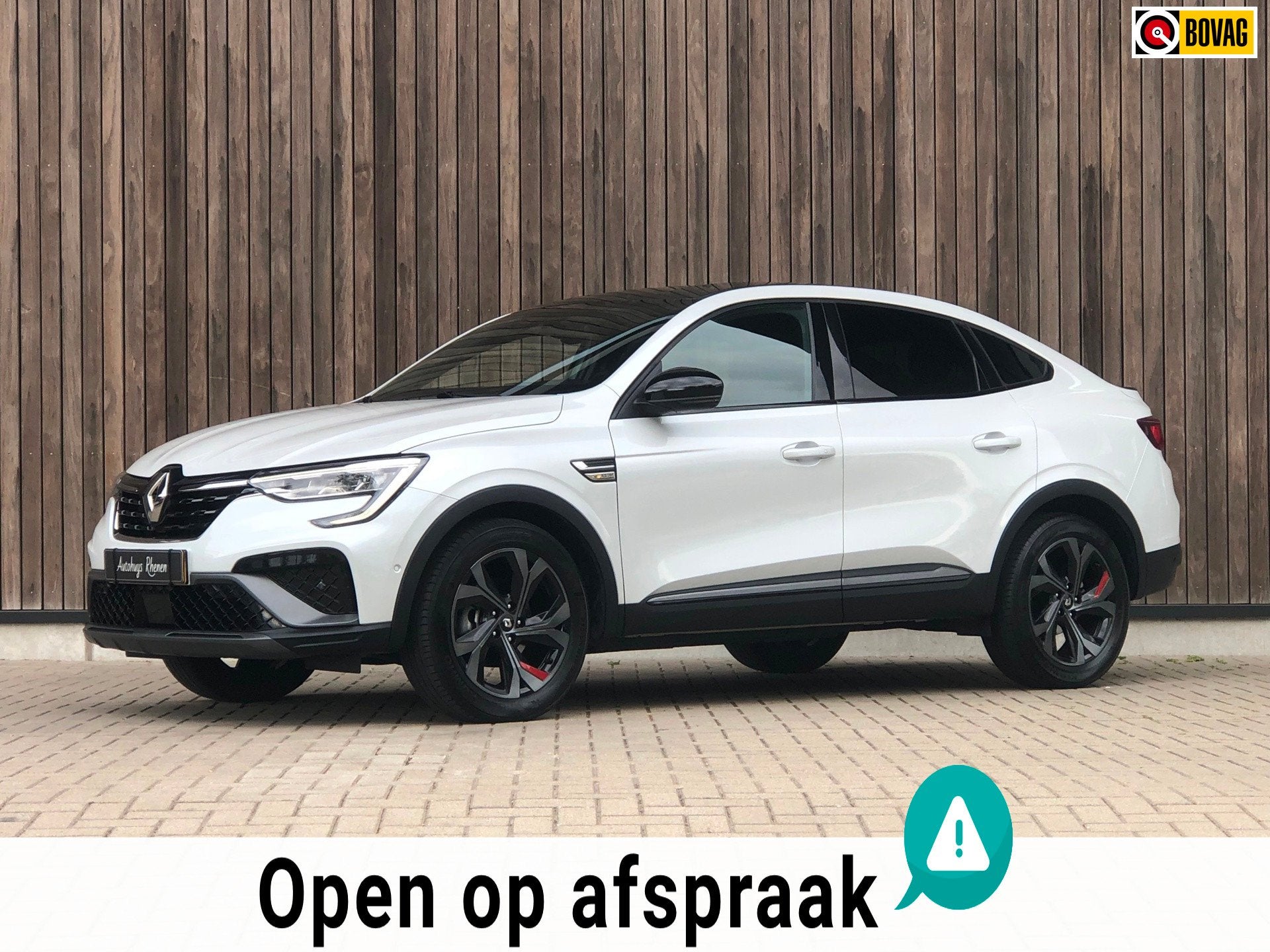 Renault Arkana 1.6 E-Tech hybrid 145 E-Tech|LEDER|RS Line, Auto's, Renault, Gebruikt, 4 cilinders, Wit, Leder