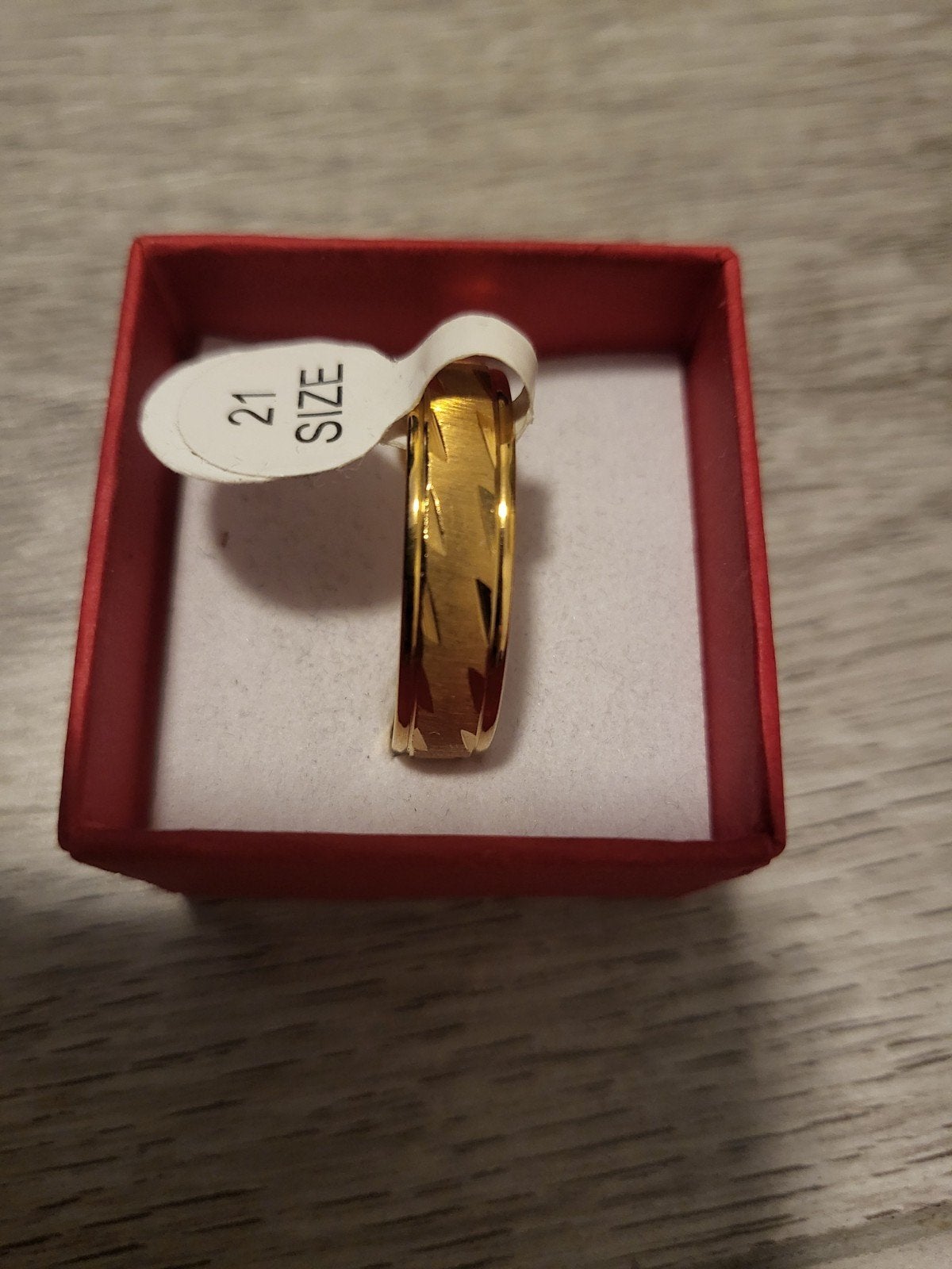 Nieuwe Gouden Ring Maat 21, 20 of groter, Nieuw, Ophalen of Verzenden, Dame of Heer