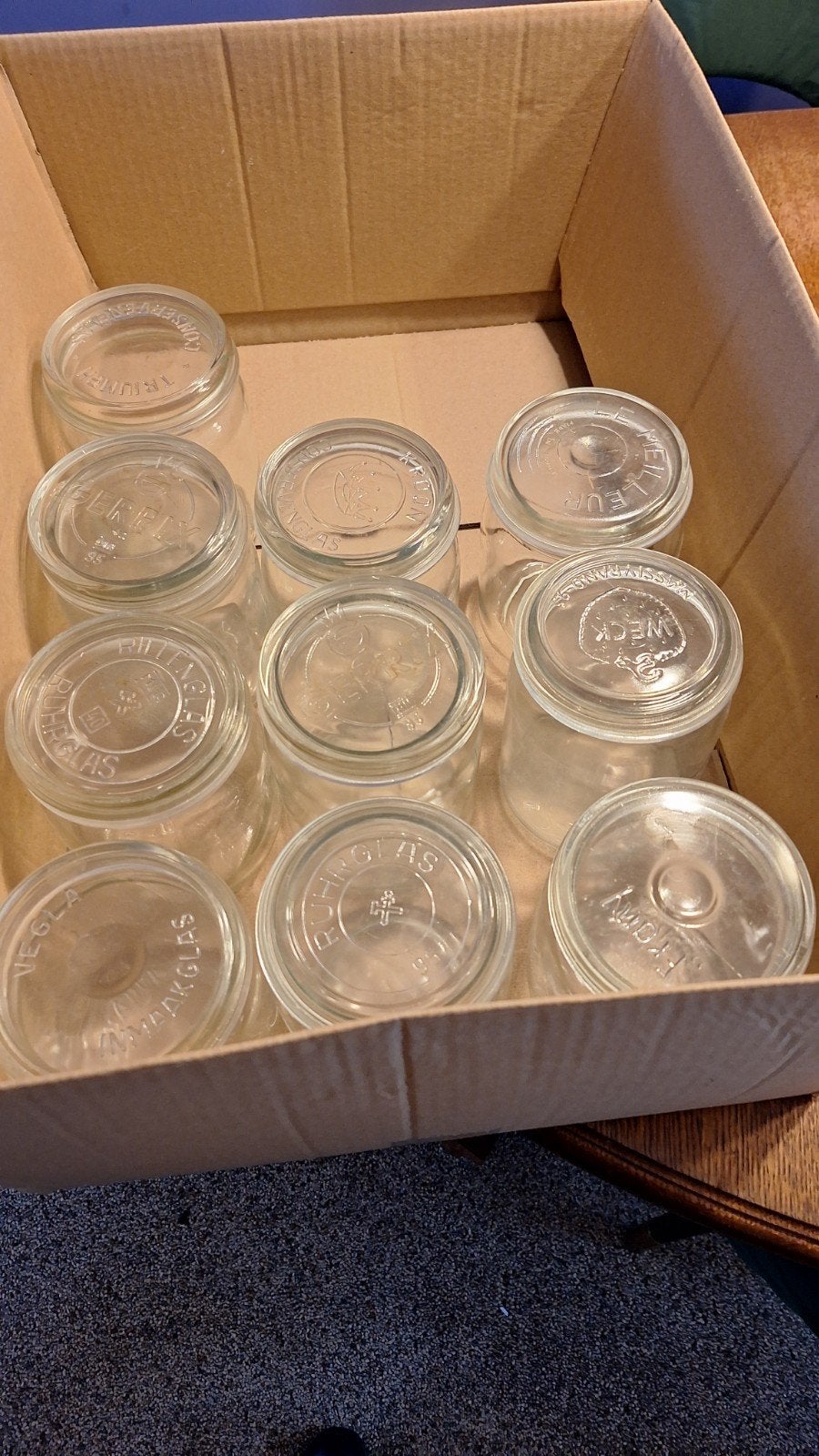 Set van 11 Weckpotten / Inmaakpotten, Ophalen