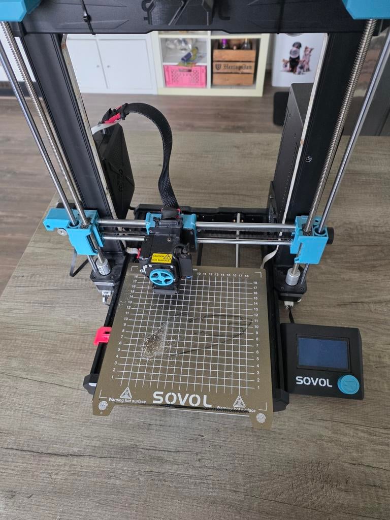 Sovol SV06 3D-printer - Gebruikt maar functioneel, Computers en Software, 3D Printers, Gebruikt, Ophalen of Verzenden, Filament