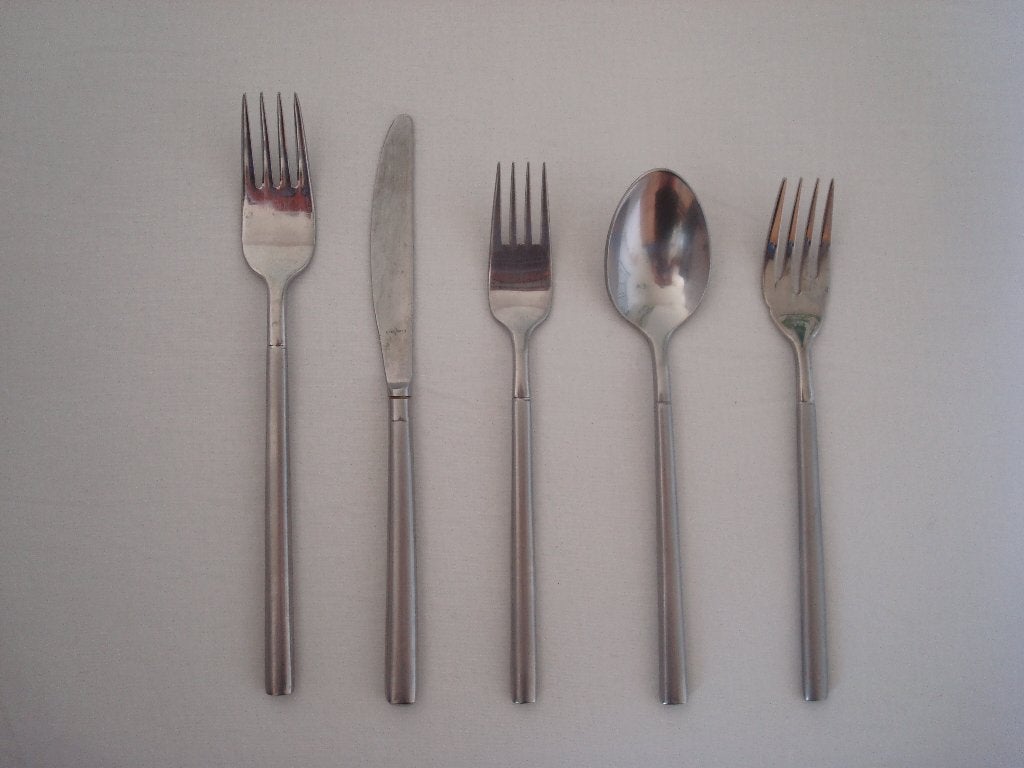 GERO Zilduro 18/10 Bries Matte heften, Antiek en Kunst, Antiek | Bestek, Ophalen of Verzenden