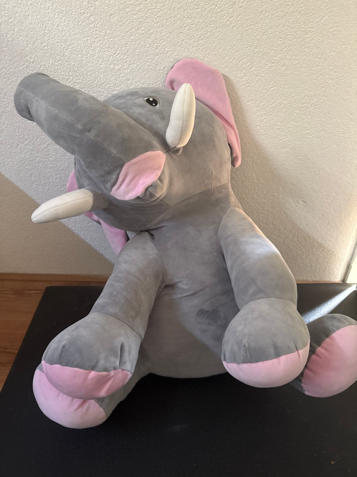 Grote grijze olifant knuffel, Ophalen, Grijs, Zo goed als nieuw, Middelgroot (20 tot 80 cm)
