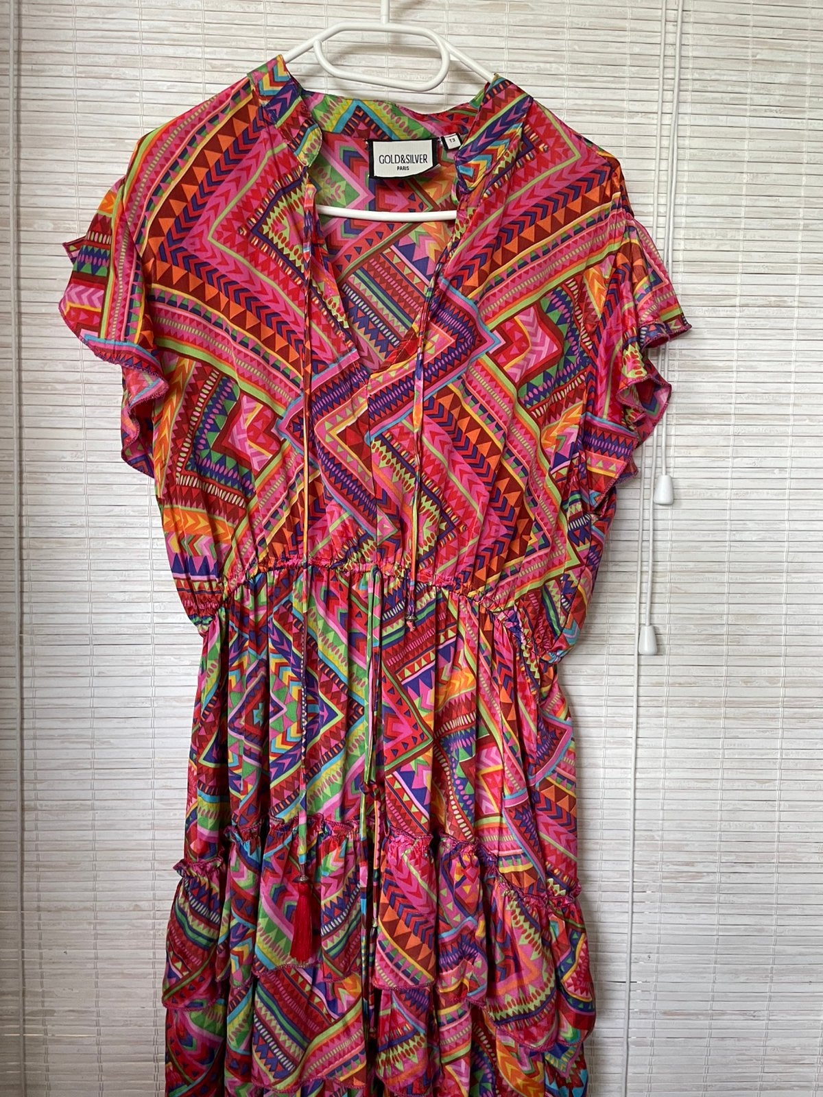 Leuk jurkje van Gold en Silver, maat 38/40, Kleding | Dames, Maat 38/40 (M), Overige kleuren, Verzenden, Zo goed als nieuw