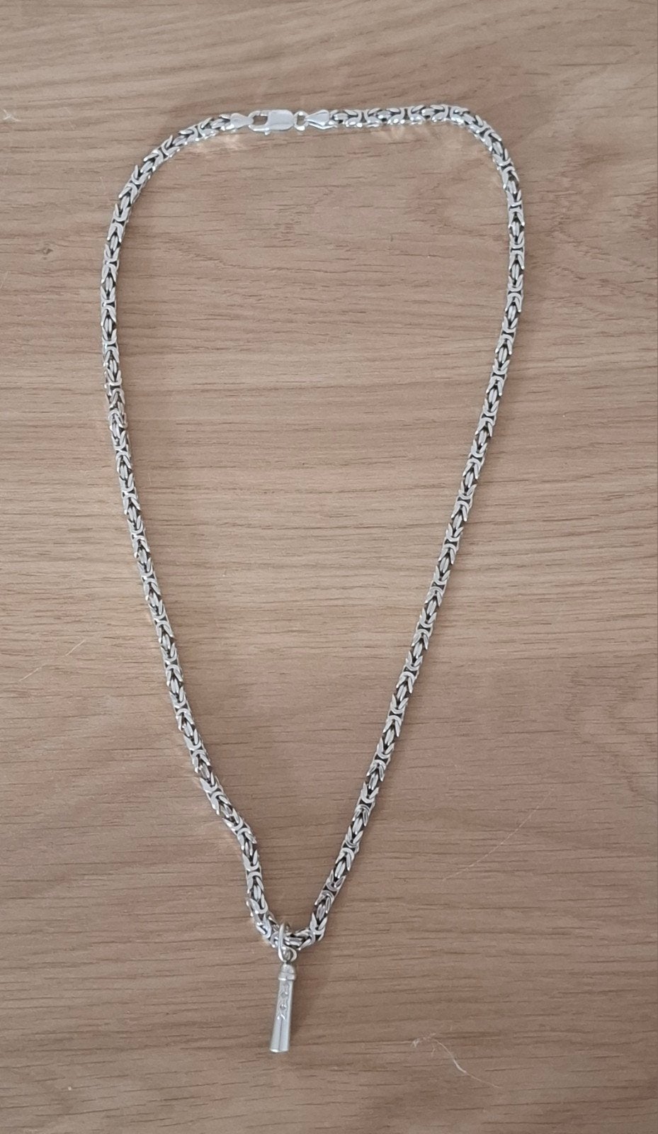 Prachtige Zilveren Koningsketting 60cm/4mm met paaltje  Adam, Sieraden, Tassen en Uiterlijk, Met hanger, Ophalen of Verzenden