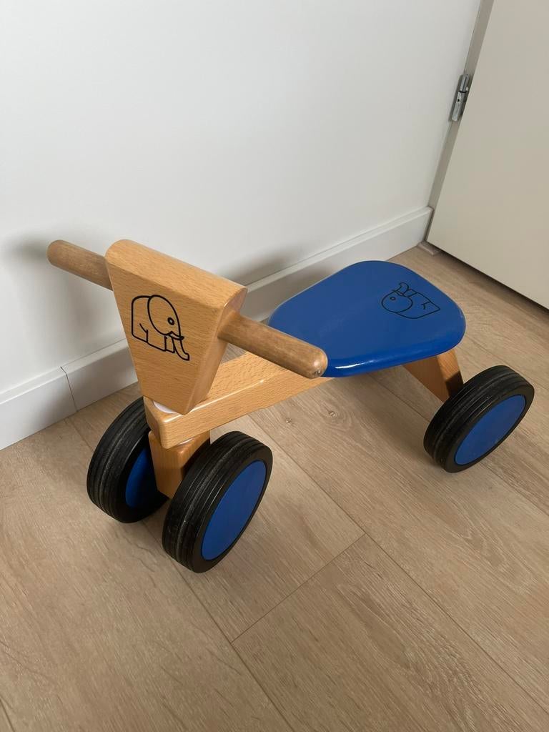 Houten driewiel loopfiets, Ophalen, Gebruikt, Loopfiets