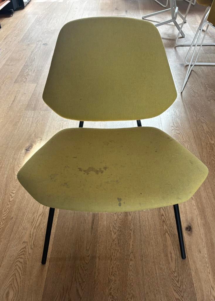 Gele design stoel, Huis en Inrichting, Stoelen, Gebruikt, Eén, Overige kleuren, Ophalen
