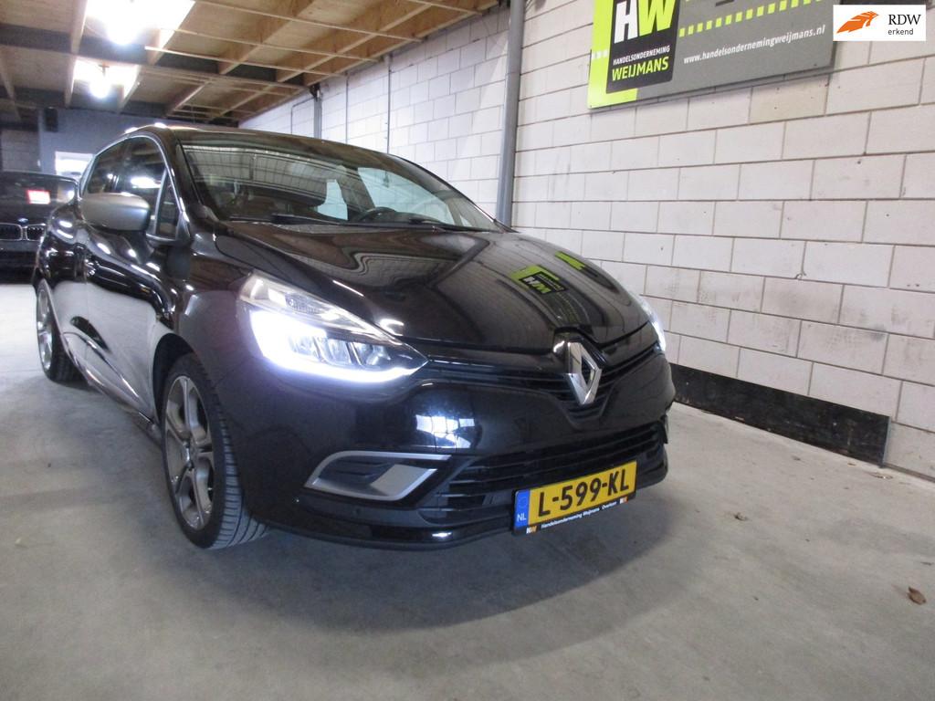 Renault Clio 1.2 TCe GT-LINE Bose, Auto's, Voorwielaandrijving, Gebruikt, USB, Leder en Stof