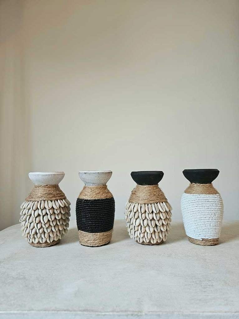 Windlicht boho 1 uit Bali, Zwart, Ophalen of Verzenden, Tropical home, Kandelaar
