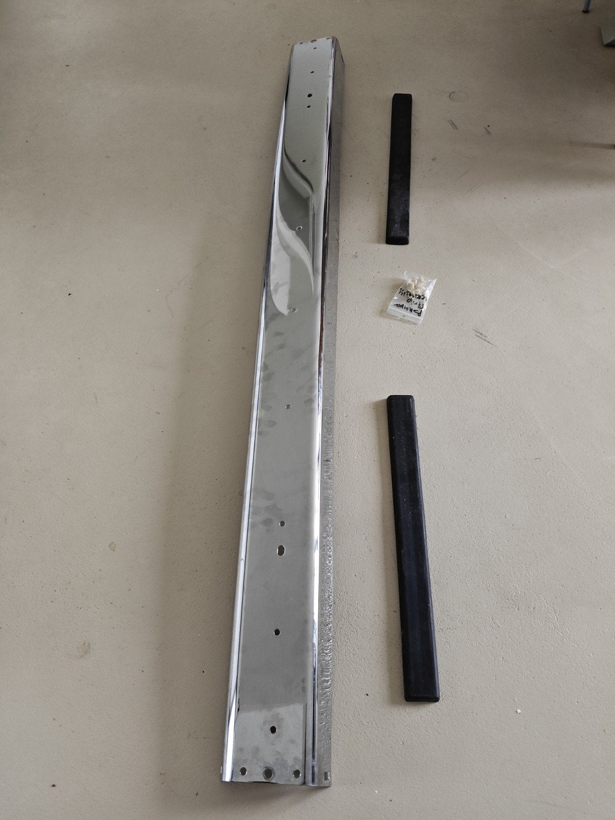 VW T3 chrome 1,3 mm achterbumper incl stootlijst, Ophalen, Volkswagen, Nieuw, Achter