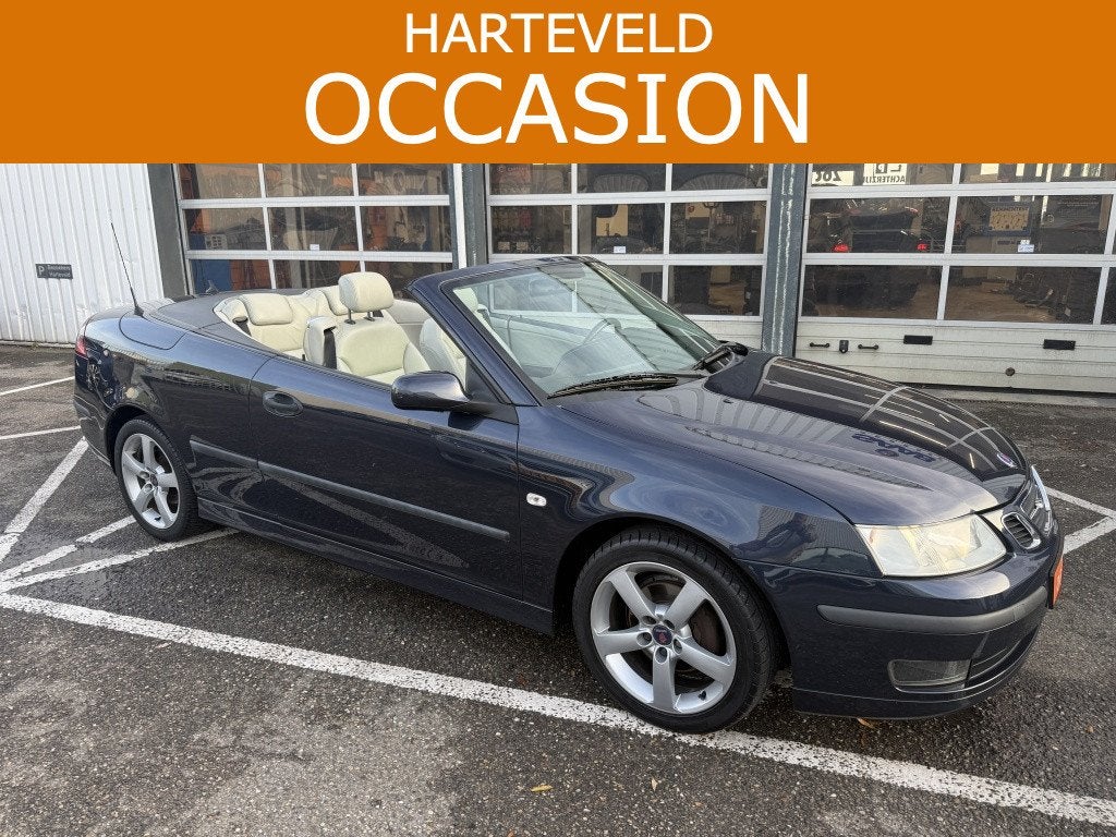 Saab 9-3 Cabrio 1.8t Vector - Nieuwe Cabrioletkap (bj 2004), Auto's, Voorwielaandrijving, 1998 cc, Gebruikt, Beige