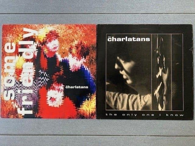 Charlatans LP Some Friendly & 12" The Only One I Know vinyl, LP, Gebruikt, Inclusief insert, Ophalen of Verzenden