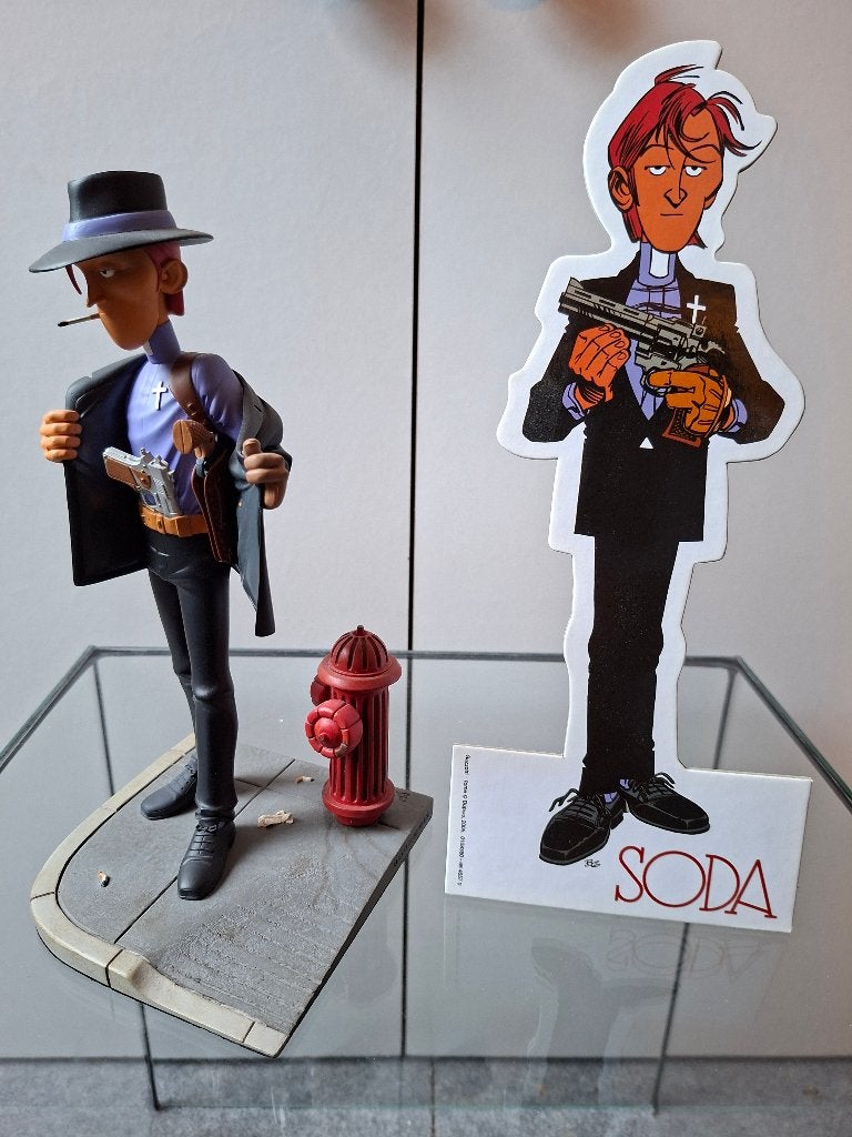 Soda beeld Attakus + display No Fariboles Leblon Kuifje, Ophalen of Verzenden, Overige figuren, Nieuw, Beeldje of Figuurtje