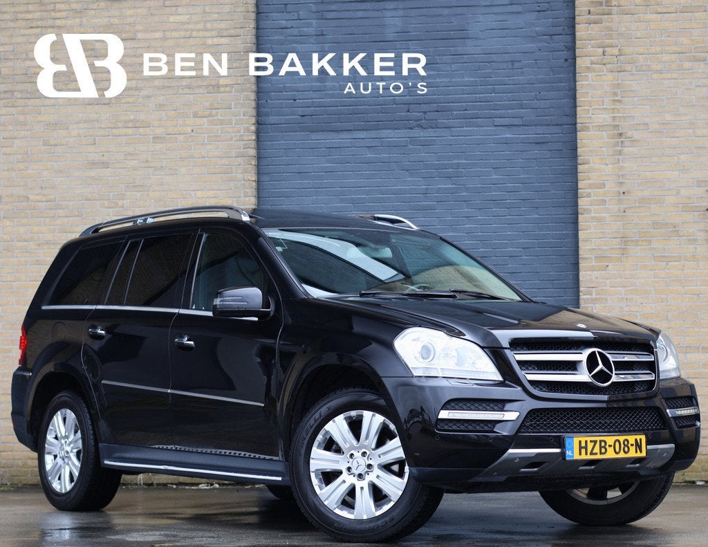 Mercedes-Benz GL-Klasse 500 V8 7p. Luchtvering | Leder | Nav, Auto's, Mercedes-Benz, Automaat, Bi-Xenon koplampen, Zwart, Leder