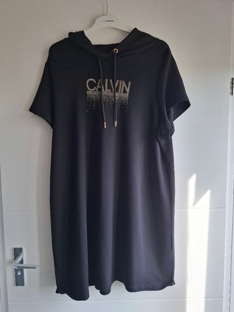Tuniek Calvin Klein zwart met capuchon, Verzenden, Gedragen, Zwart, Blouse of Tuniek