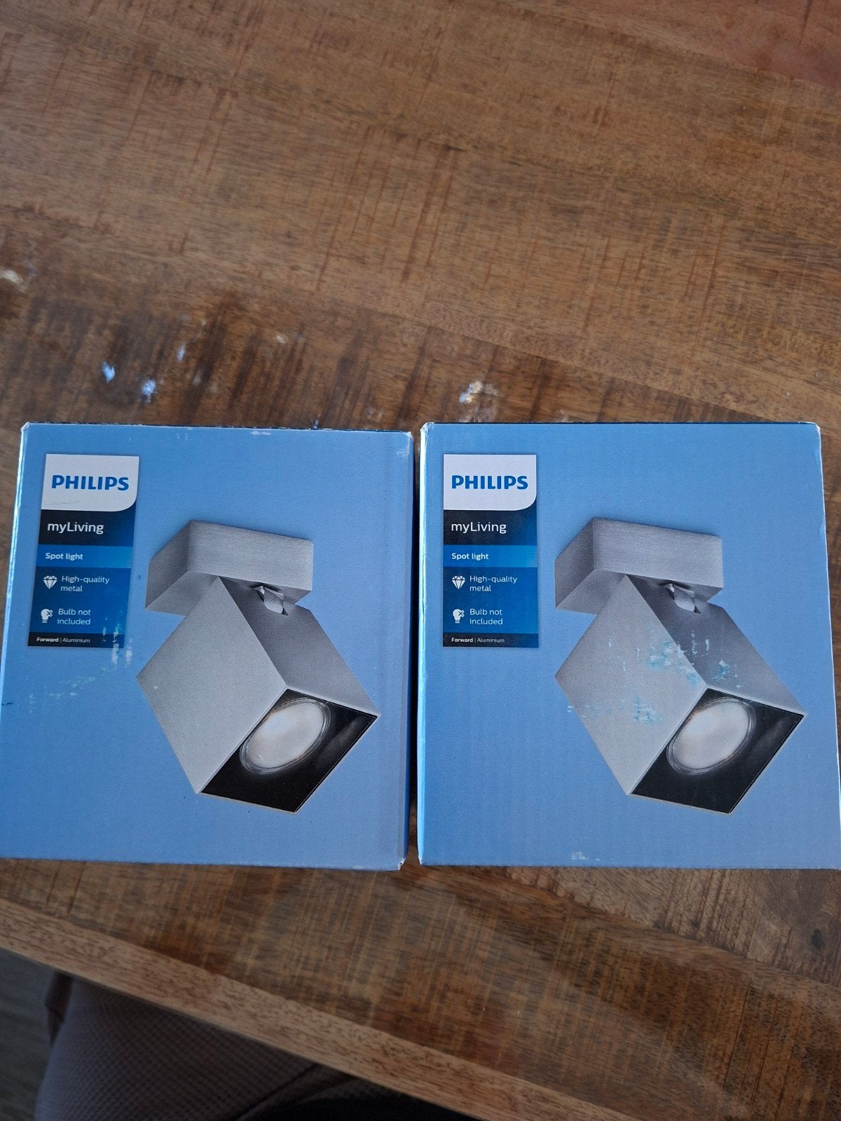 Philips myLiving Opbouwspot - 2 stuks, Huis en Inrichting, Lampen | Spots, GU10, Opbouwspot, Nieuw, Ophalen of Verzenden