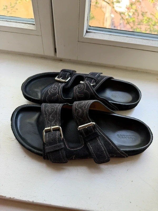 Isabel Marant Lennyo Sandalen/Slippers – Maat 39, Isabel Marant, Zwart, Nieuw, Sandalen of Muiltjes