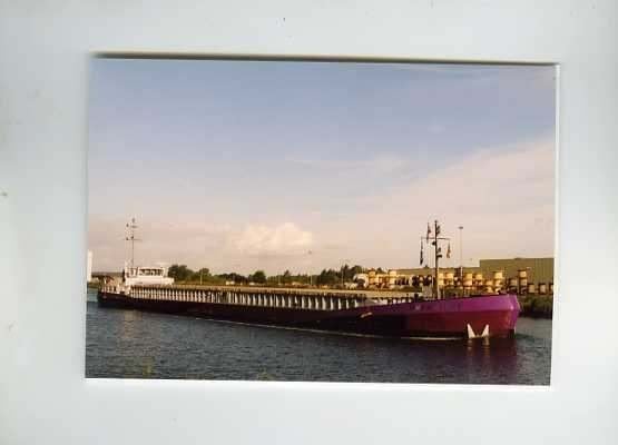 scheepvaart-foto-time is money-2x-coaster/binnenvaart, Verzamelen, Scheepvaart, Ophalen of Verzenden, Zo goed als nieuw, Motorboot