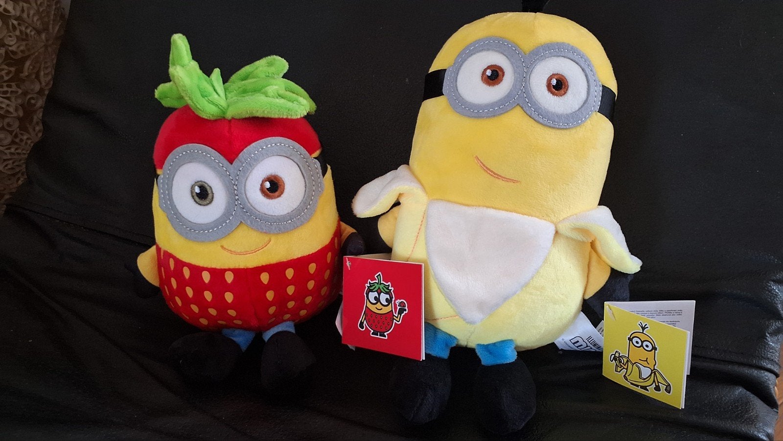 Minions Knuffels: Banaan Kevin & Aardbei Bob (Nieuw), Overige merken, Overige karakters, Overige typen, Nieuw