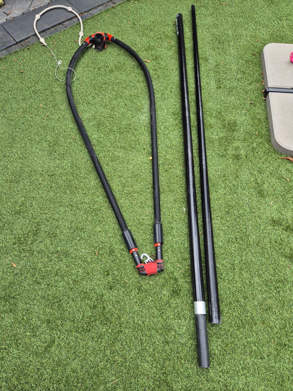 Windsurfset: Zeil, Mast, Giek en Mastverlenger, Watersport en Boten, Gebruikt, Ophalen of Verzenden, Arrows, Complete set