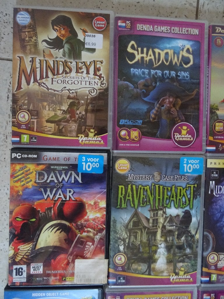 30 PC games, CD ROM, Spelcomputers en Games, Games | Pc, Zo goed als nieuw, Overige genres, 1 speler, Vanaf 3 jaar, Ophalen of Verzenden