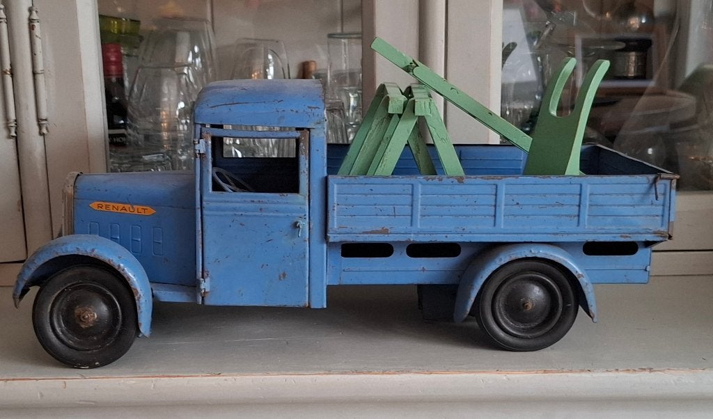 CIJ Renault vrachtwagen met houten gereedschap, Antiek en Kunst, Ophalen of Verzenden