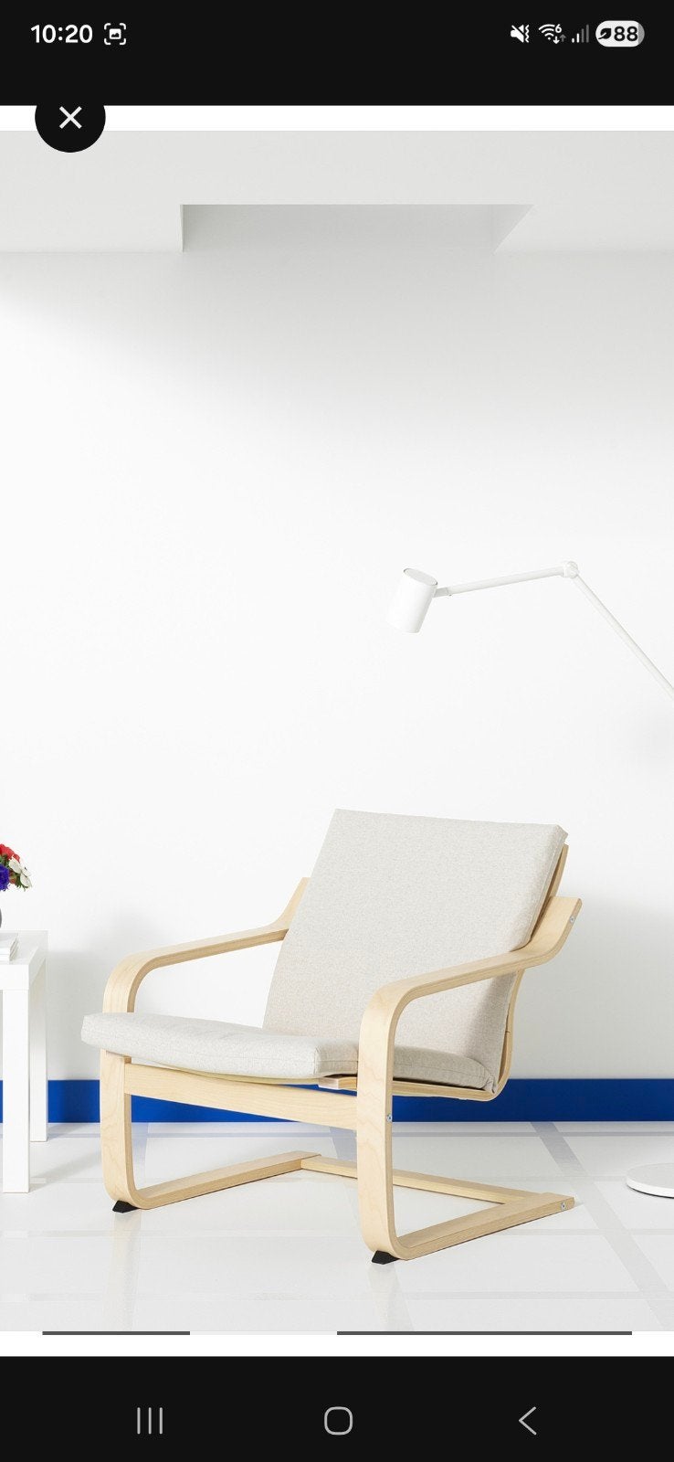 Mooie IKEA Poäng stoel, zo goed als nieuw, Ophalen, Overige kleuren, Zo goed als nieuw, Stof