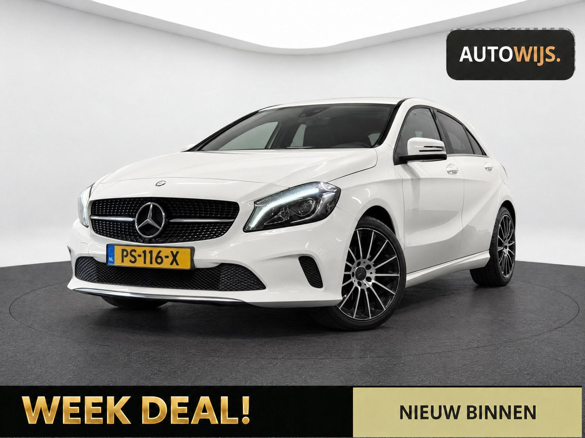 Mercedes-Benz A-klasse 160 Business|CAMERA|LED|NAVI|STOELVER, Voorwielaandrijving, Dealer onderhouden, Gebruikt, 4 cilinders