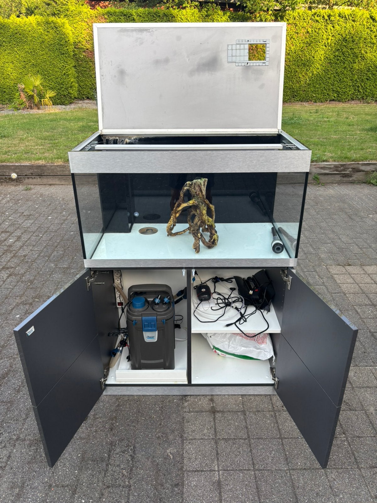 Oase Highline 200 antraciet zgan, Ophalen, Oase, Zo goed als nieuw, Leeg aquarium