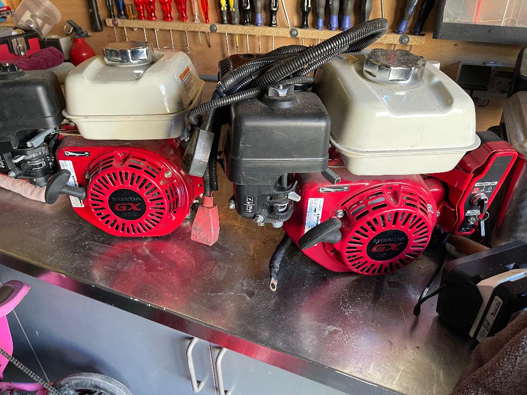2x Honda GX160, Ophalen, Zo goed als nieuw, Benzinemotor, 1800 rpm of meer
