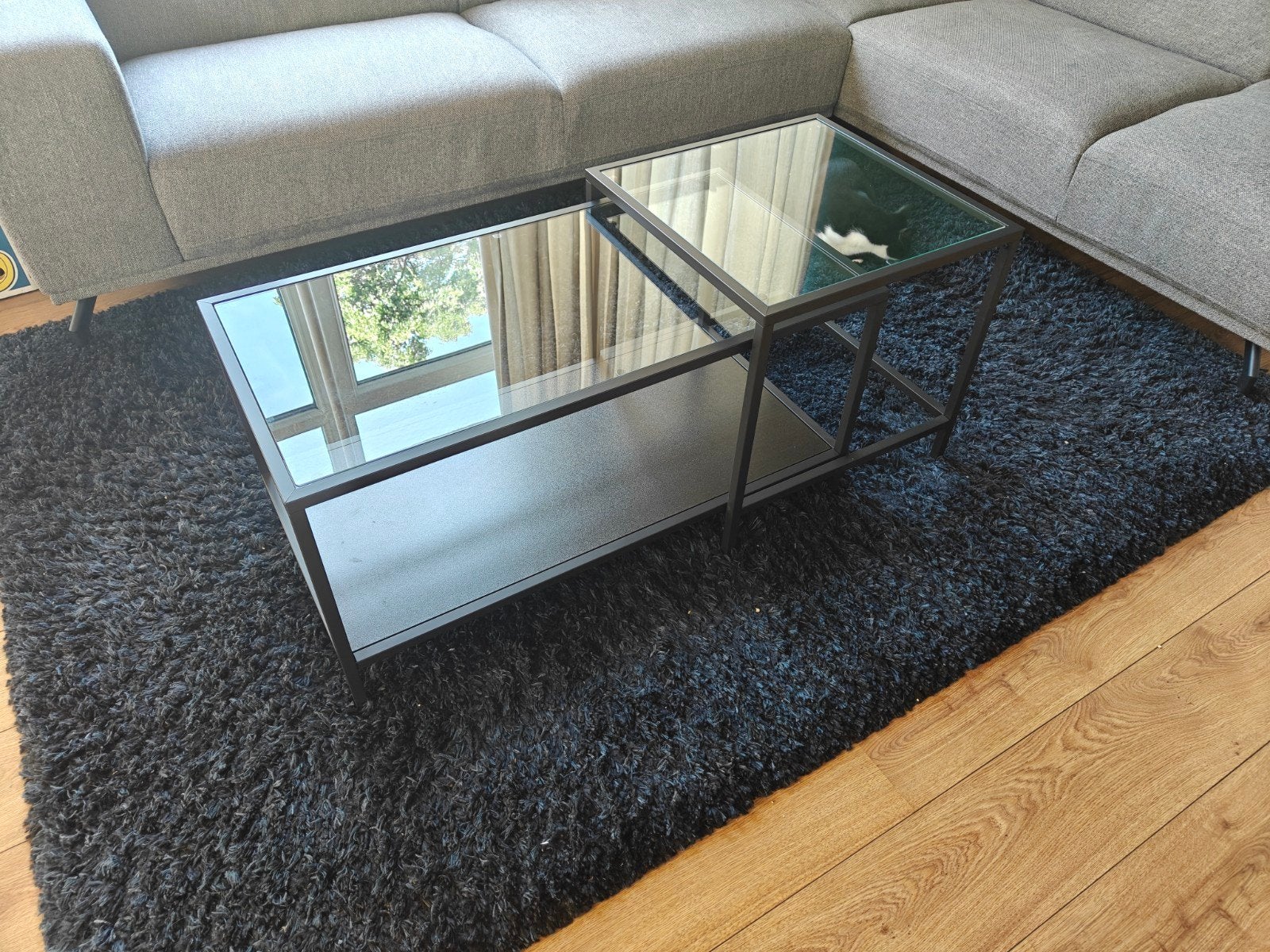 Salontafel. Set van twee. Ikea Vitssjö, Ophalen, Gebruikt, 100 tot 150 cm, Ikea