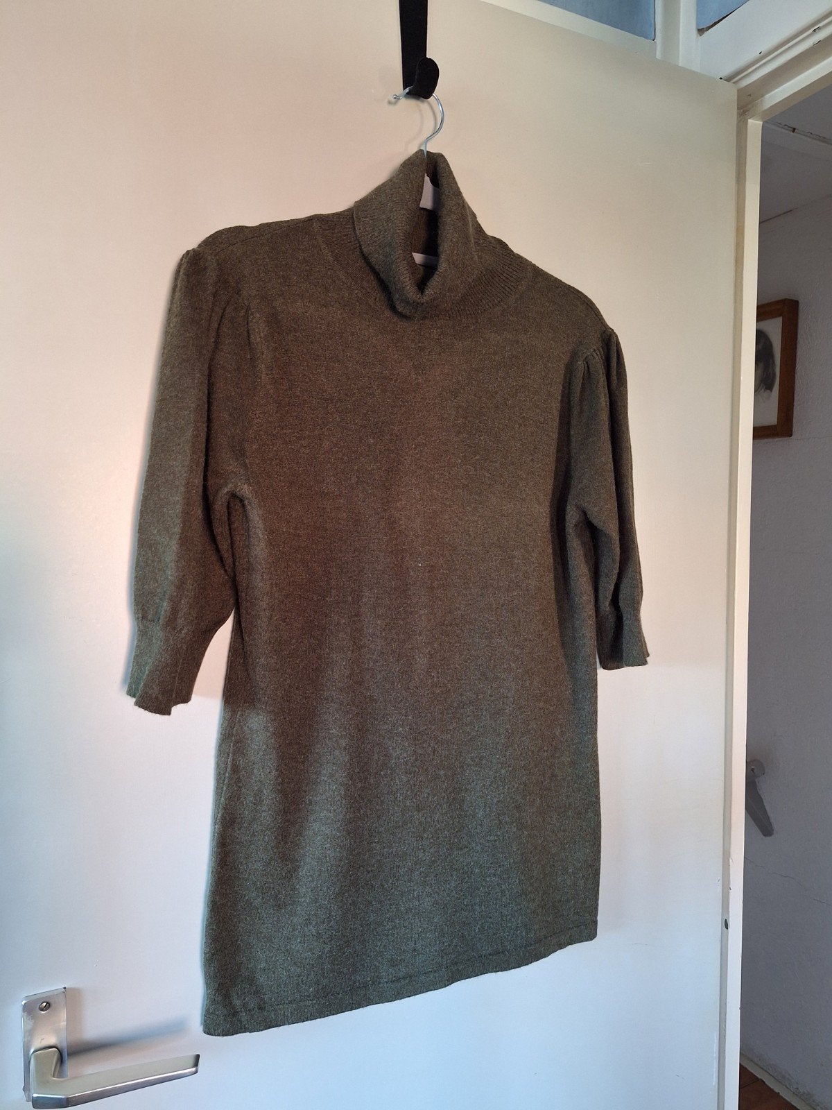Donkergroene coltrui met korte mouw, Kleding | Dames, Truien en Vesten, Maat 38/40 (M), C&s, Ophalen of Verzenden, Gedragen