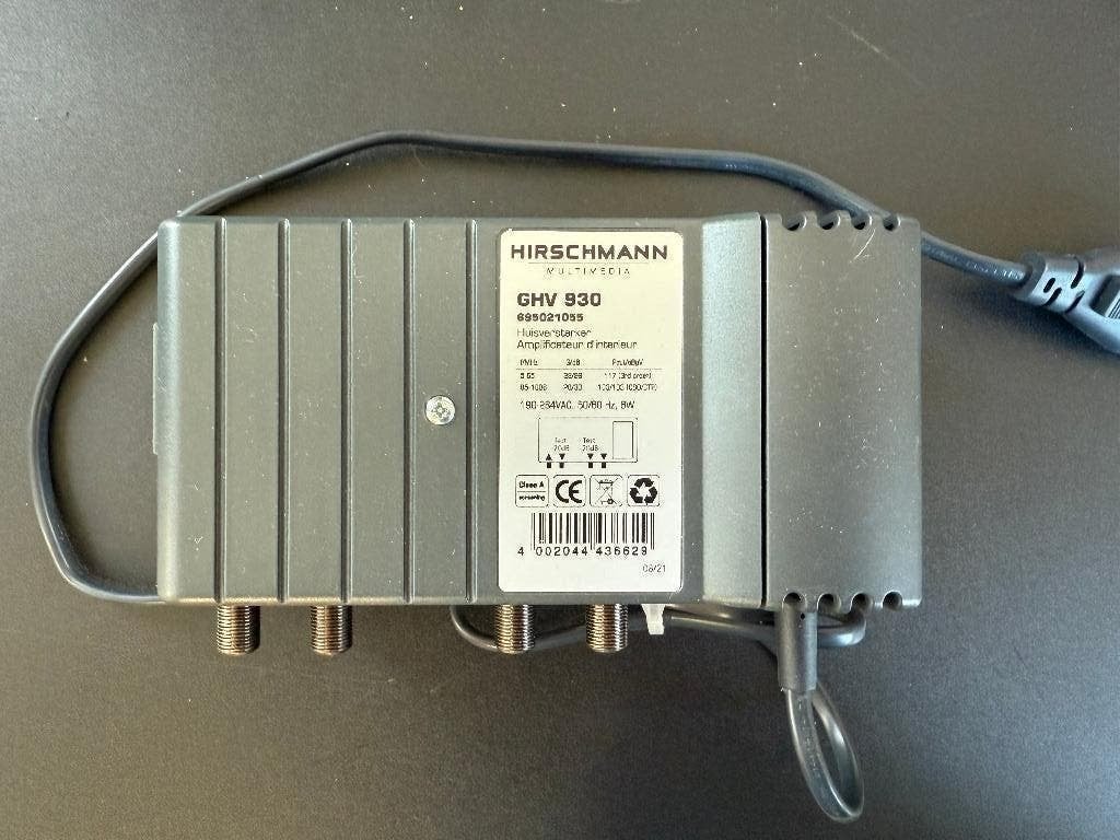 Coax Ziggo retourbandgeschikte versterker Hirschmann GHV 930, Ophalen of Verzenden