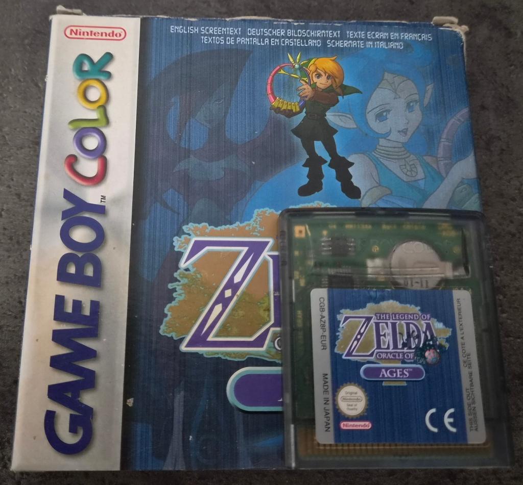 Zelda Agis Gbc + doosje en boekjes, Gebruikt, 1 speler, Vanaf 3 jaar, Ophalen