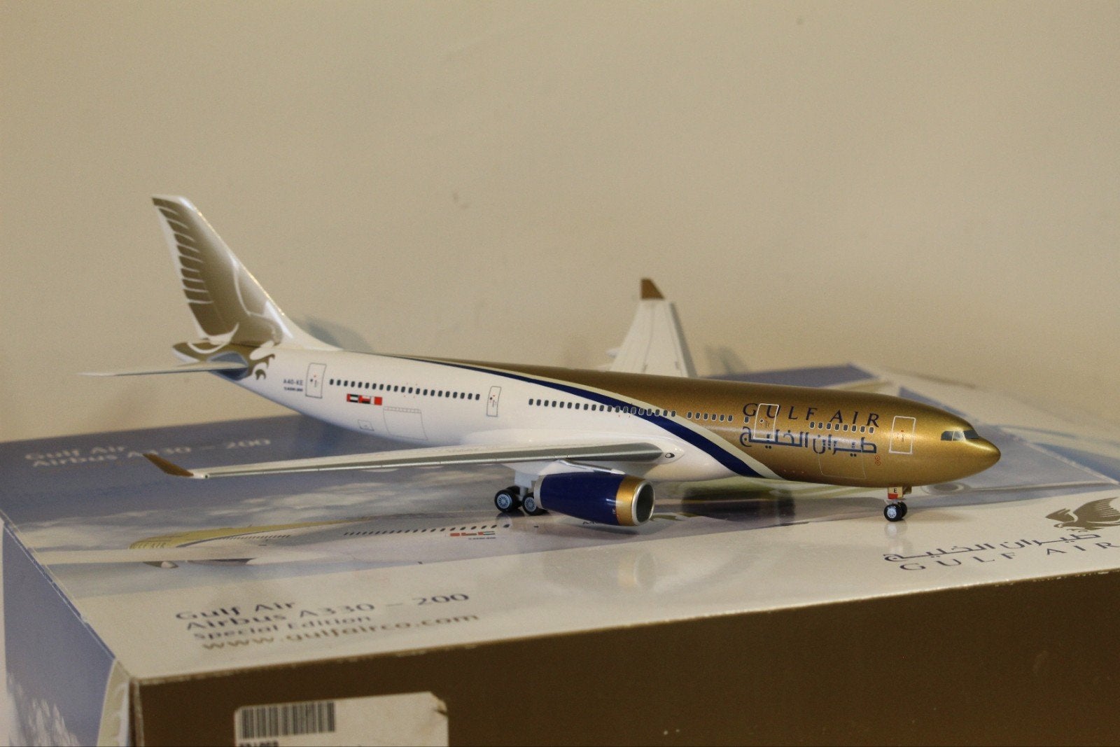 Herpa 1:200 Gulf Air A330-200 Special Edition, Ophalen of Verzenden, Nieuw, Schaalmodel