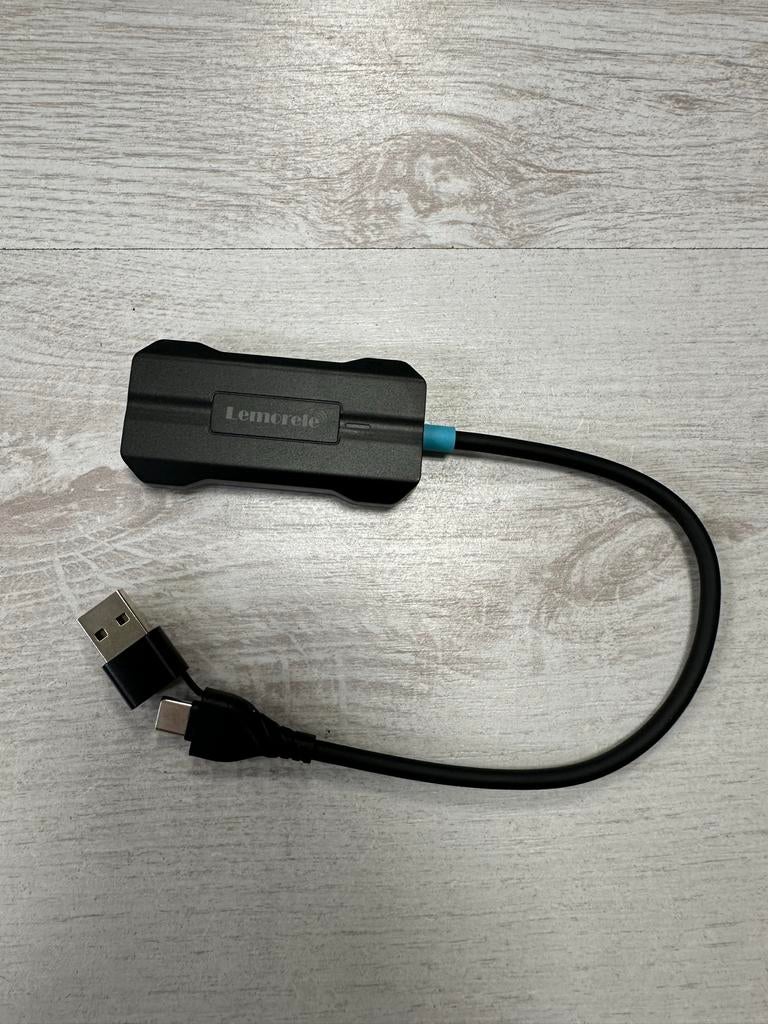Lemorele P80 Wireless CarPlay Adapter Plug & Play, Ophalen of Verzenden, Nieuw