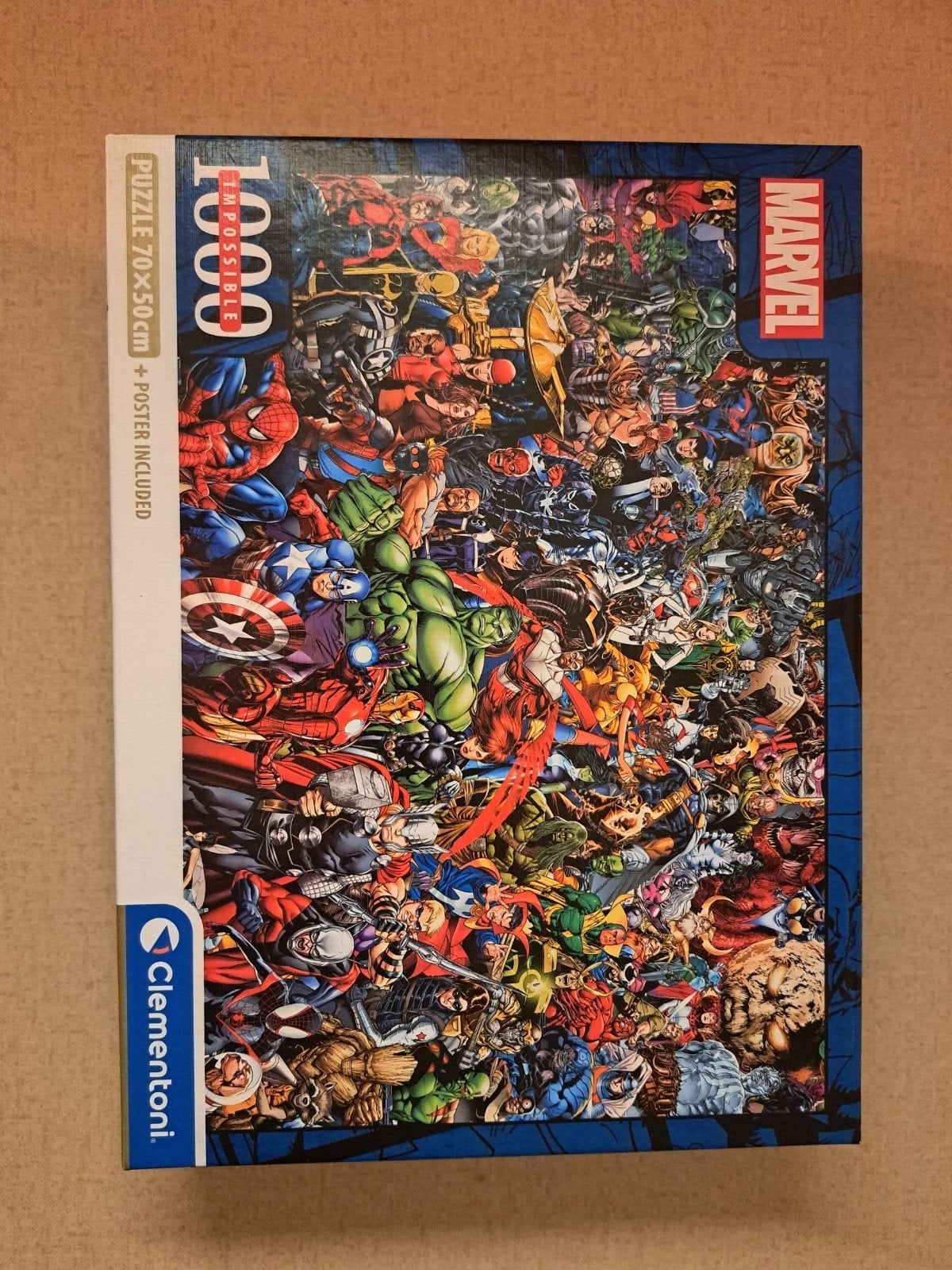Clementoni Marvel Impossible Legpuzzel 1000 stukjes, Ophalen of Verzenden, 500 t/m 1500 stukjes, Zo goed als nieuw, Legpuzzel