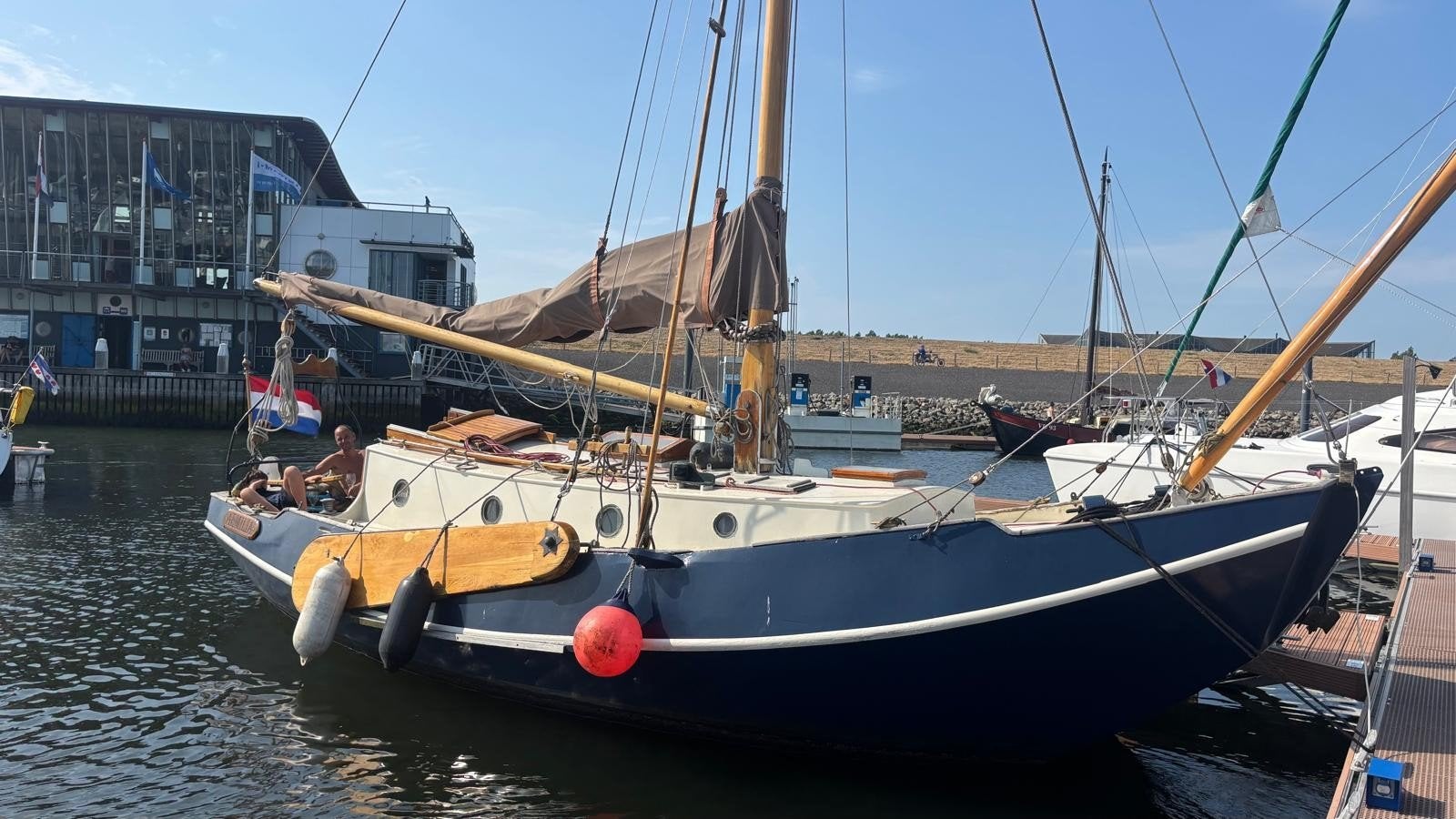 Blok Zeeschouw 9m, gegalvaniseerde romp, 34 pk yanmar, Watersport en Boten, Gebruikt, Staal, Diesel, 1.85 meter