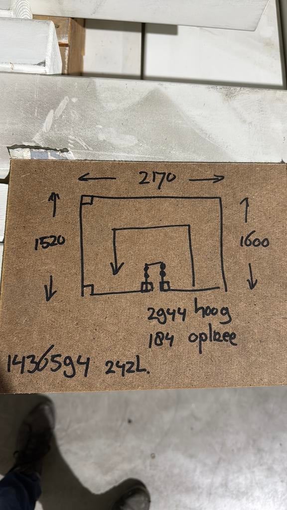 Halfslag trap betonlook treden 2944 hoog, Ophalen, Zo goed als nieuw, 2 tot 4 meter