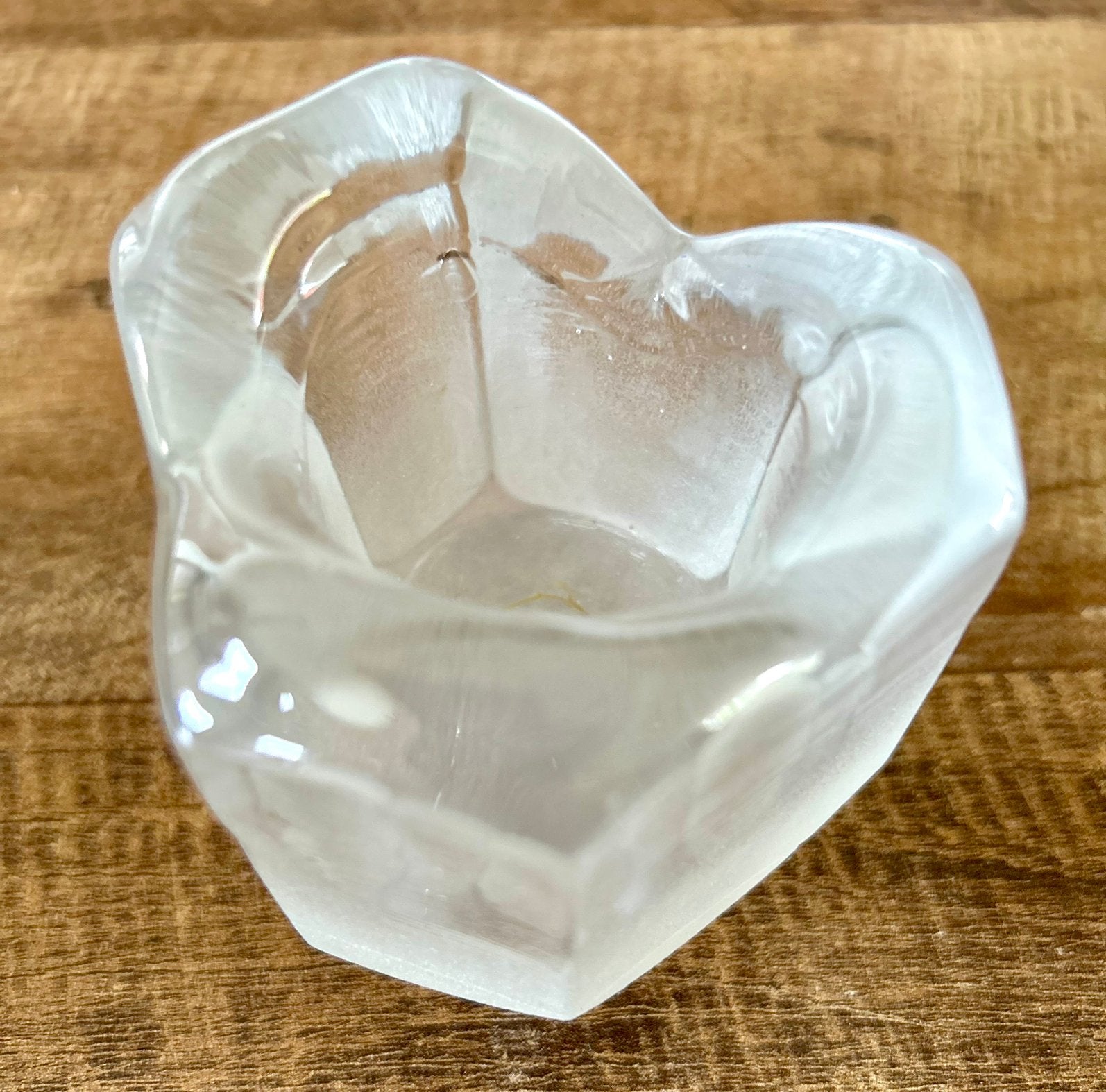 Glazen handmade waxinelichthouder - Kosta Cumulus, Kosta Boda, 8 cm, Waxinelichthouder, Ophalen of Verzenden