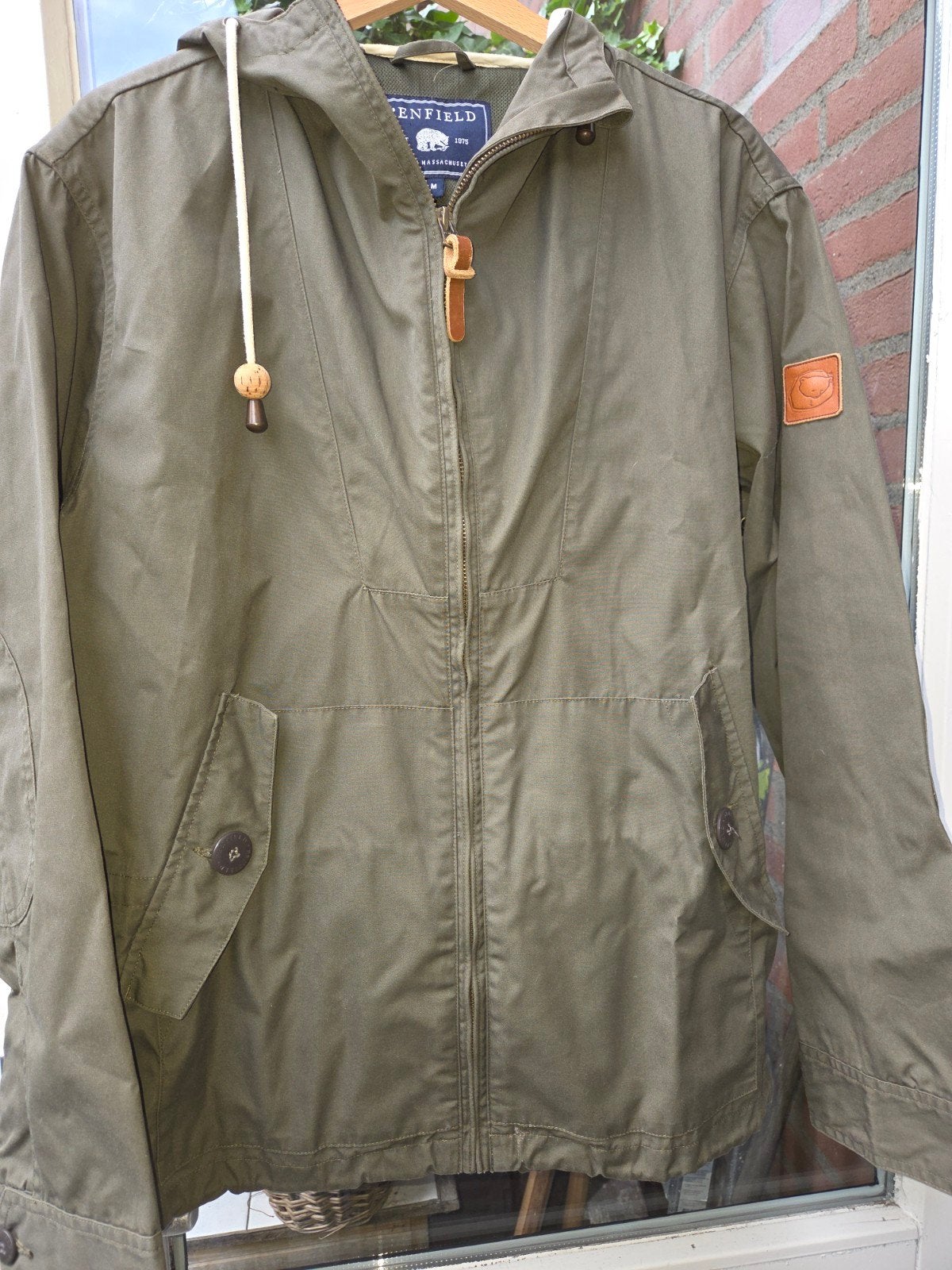 Penfield HPC1000 Hudson Wax Cloth Jas Maat M, Kleding | Heren, Jassen | Zomer, Zo goed als nieuw, Maat 48/50 (M), Groen, Ophalen of Verzenden