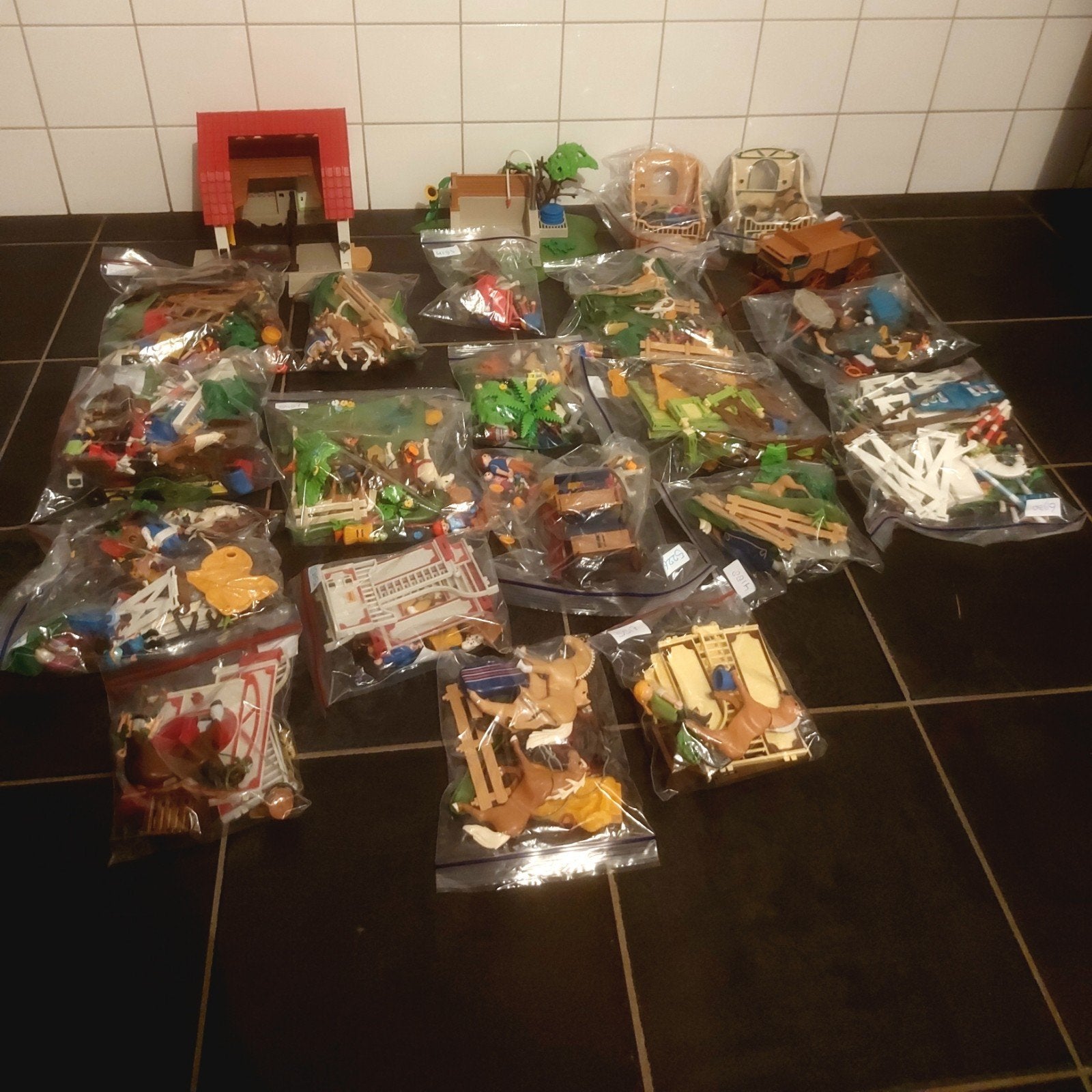 Partij playmobil, paarden, Ophalen of Verzenden, Zo goed als nieuw, Complete set
