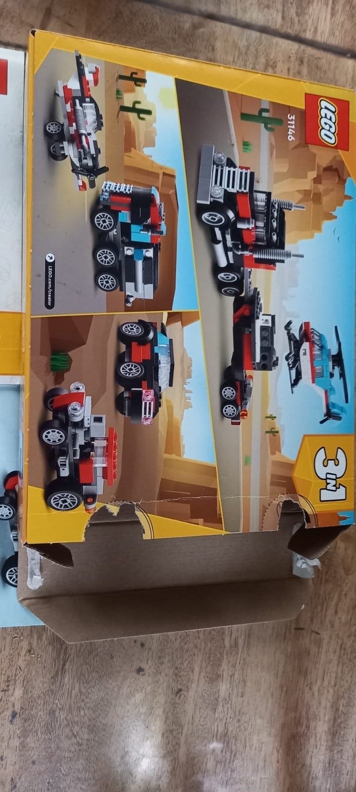 LEGO Creator 3in1 31146 Vrachttruck met Helikopter, Ophalen of Verzenden, Zo goed als nieuw