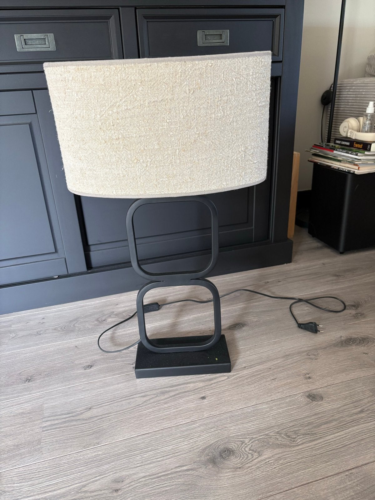 Mooie lampen voet met kap, Ophalen, E27 (groot), Metaal, Modern