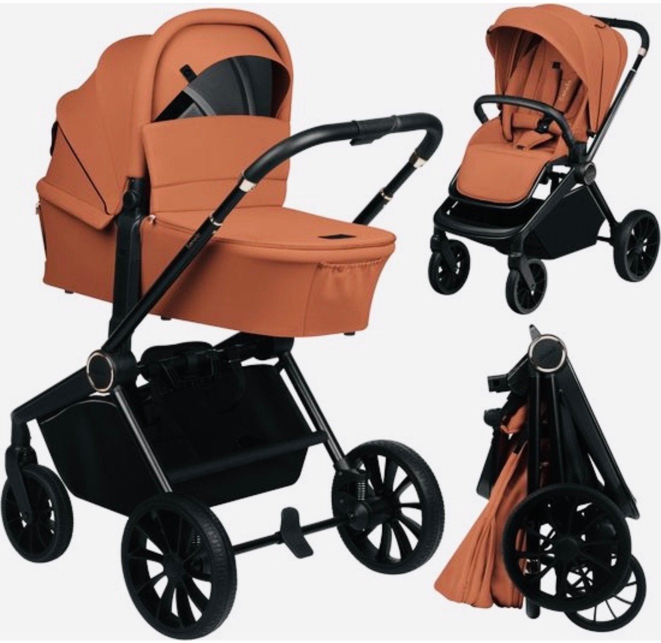 Nieuw! Lionelo Mika Plus 2-in-1 XXL Set Kinderwagen + Buggy, Nieuw, Ophalen of Verzenden, Verstelbare duwstang, Kinderwagen