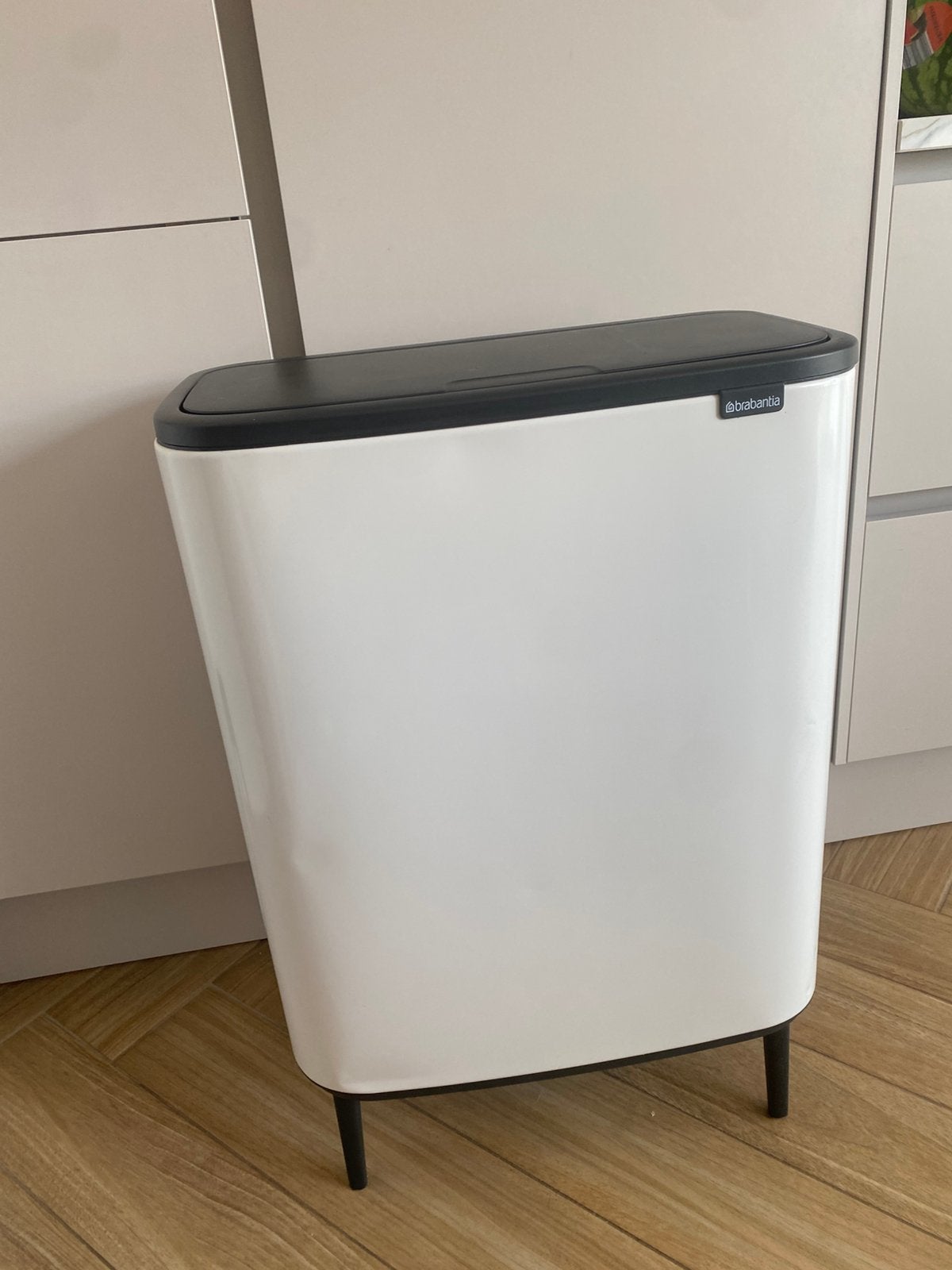 Brabantia Bo Touch Bin Hi pootjes 2 x 30 liter, 50 tot 75 cm, 40 liter of meer, Ophalen of Verzenden, Zo goed als nieuw