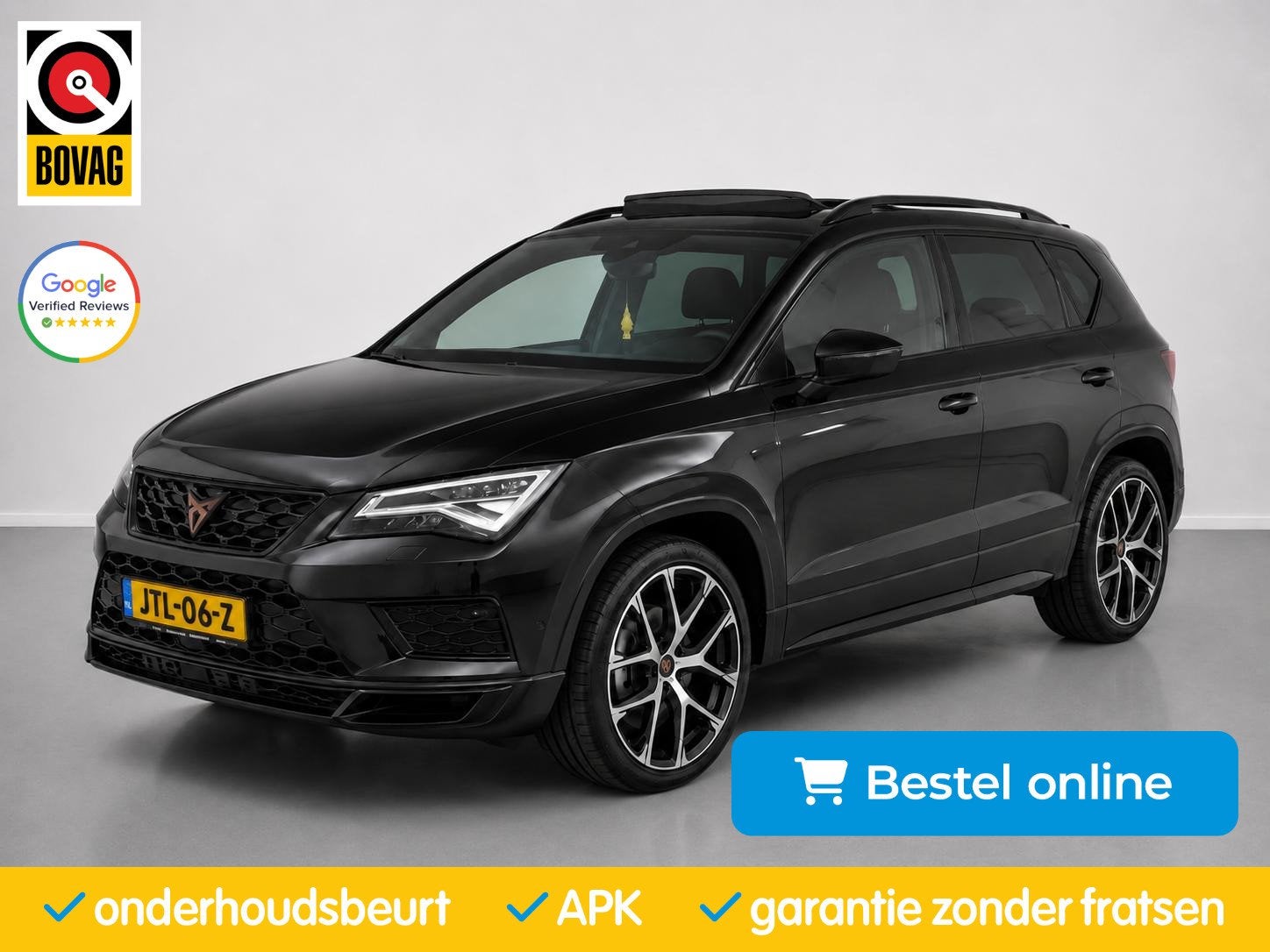 CUPRA Ateca 2.0 TSI 4DRIVE|Panorama|360Cam|ACC| Vol leder|Be, Automaat, Gebruikt, 4 cilinders, Ateca